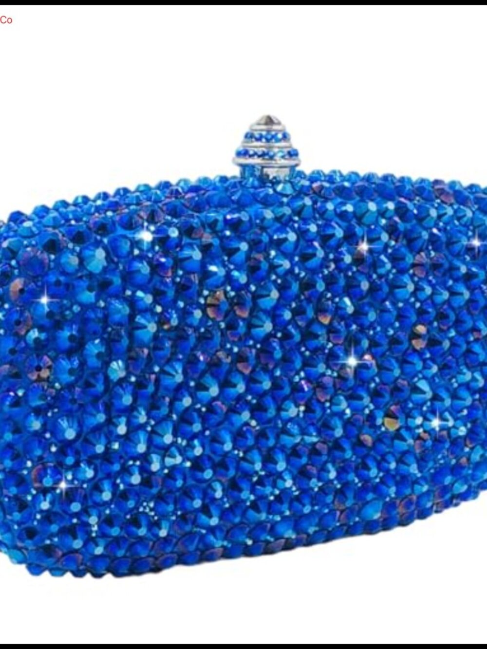 Rhinestone Clutch Purse with Spikes Metal Frame Evening Bag